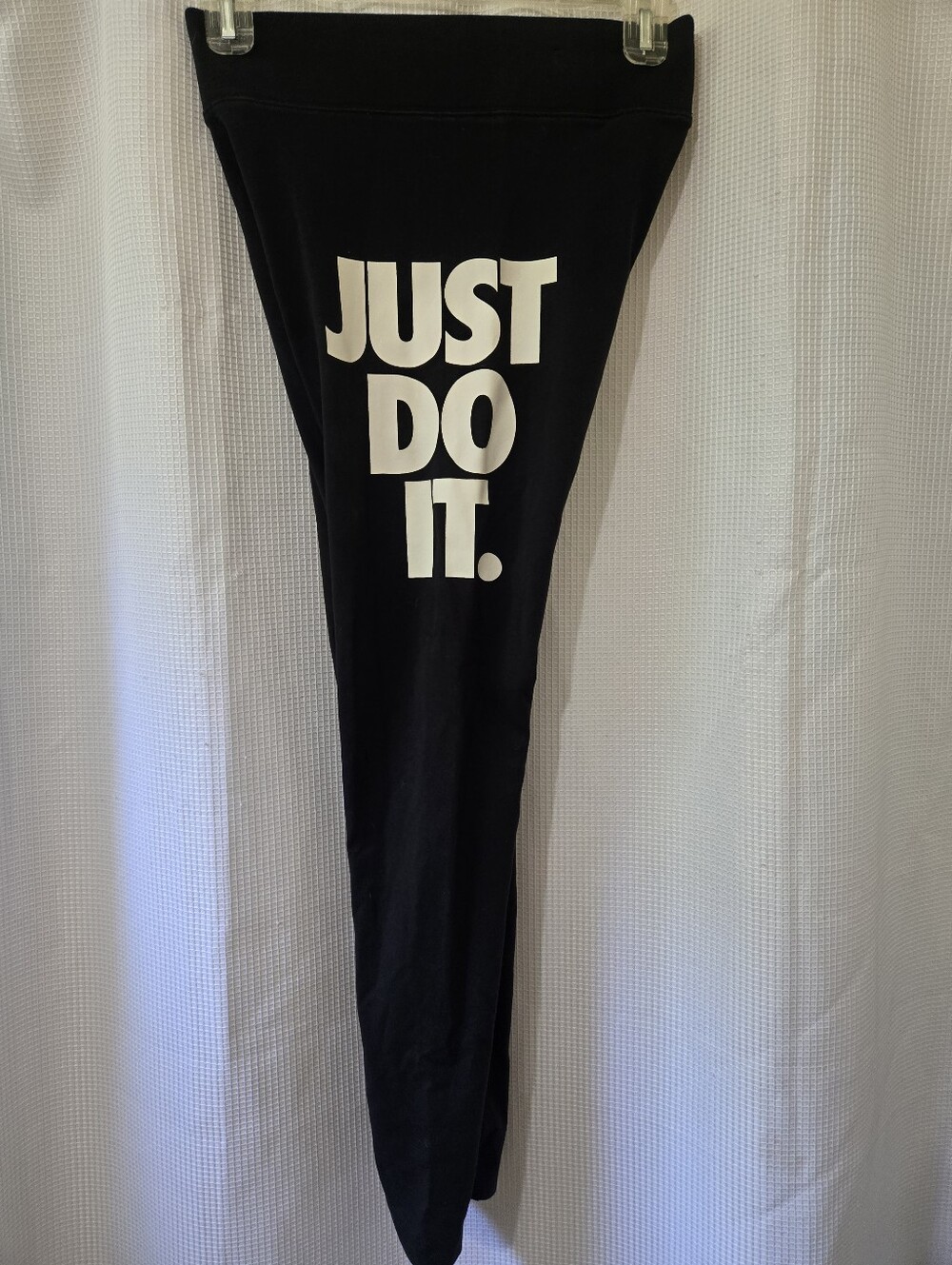 Nike "JUST DO IT." Black Leggings